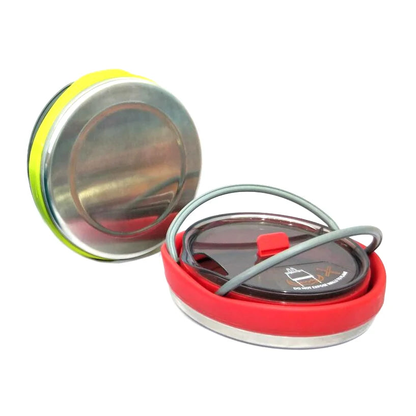 1L Outdoor Travel Camping Portable Heating Food Pot Lightweight Silicone Folding Kettle with Handle Camping Essentials