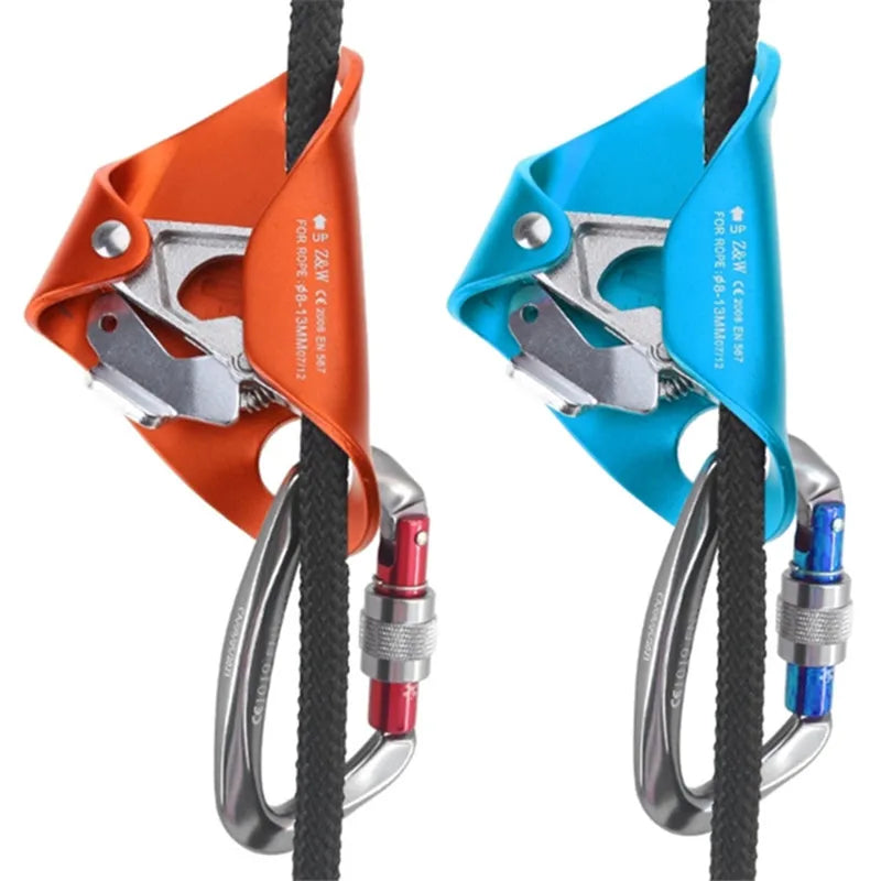 Outdoor Camping Rock Climbing Chest Ascender Safety Rope Ascending Anti Fall Off Survival Vertical Rope Climbing Equipment